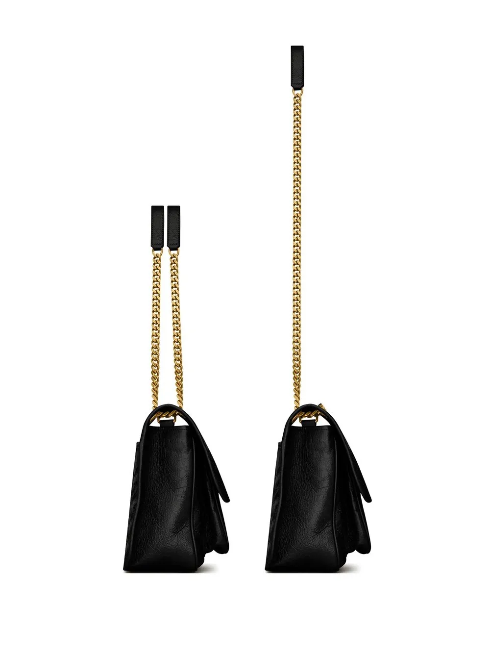  Saint Laurent Niki Logo-lettering Shoulder Bag - Black 