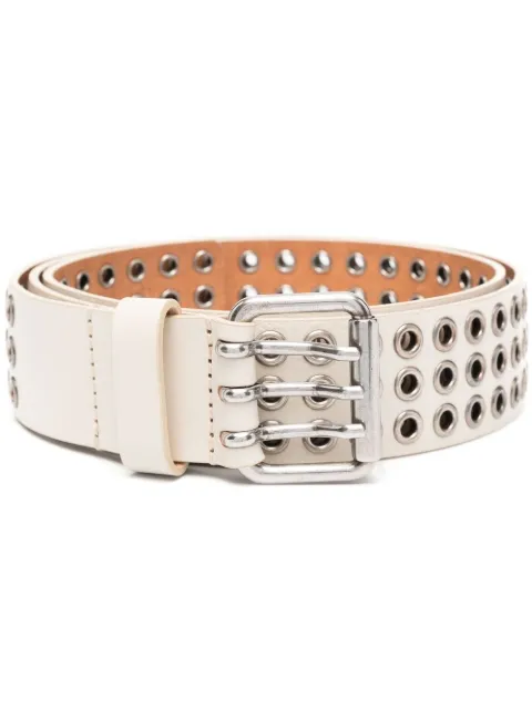 Diesel B-YE leather eyelet belt