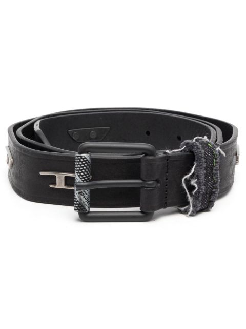 Diesel logo-studded Leather Belt - Farfetch