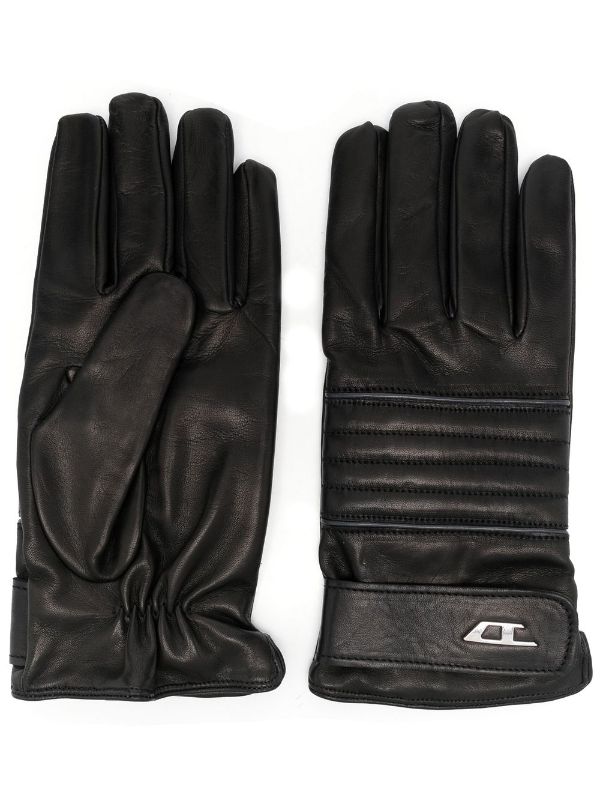 quilted leather gloves