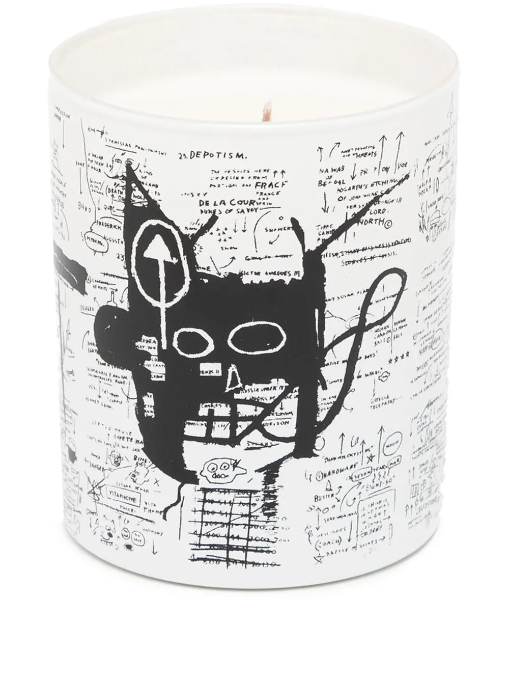 

Jean-Michel Basquiat X Browns vela aromática Return of the Central Figure - Blanco