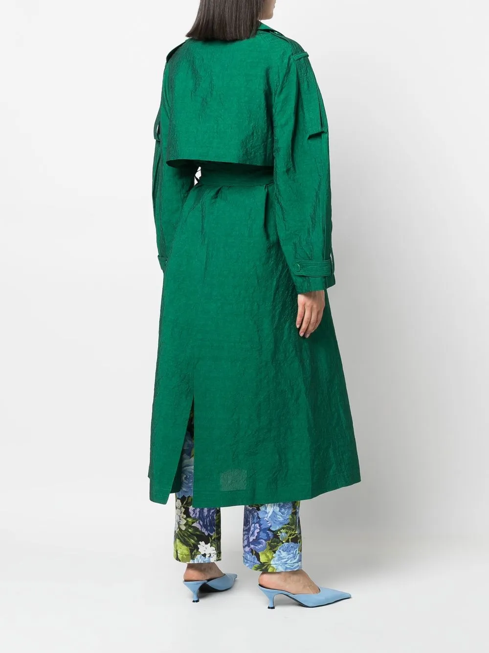 double-breasted trench coat