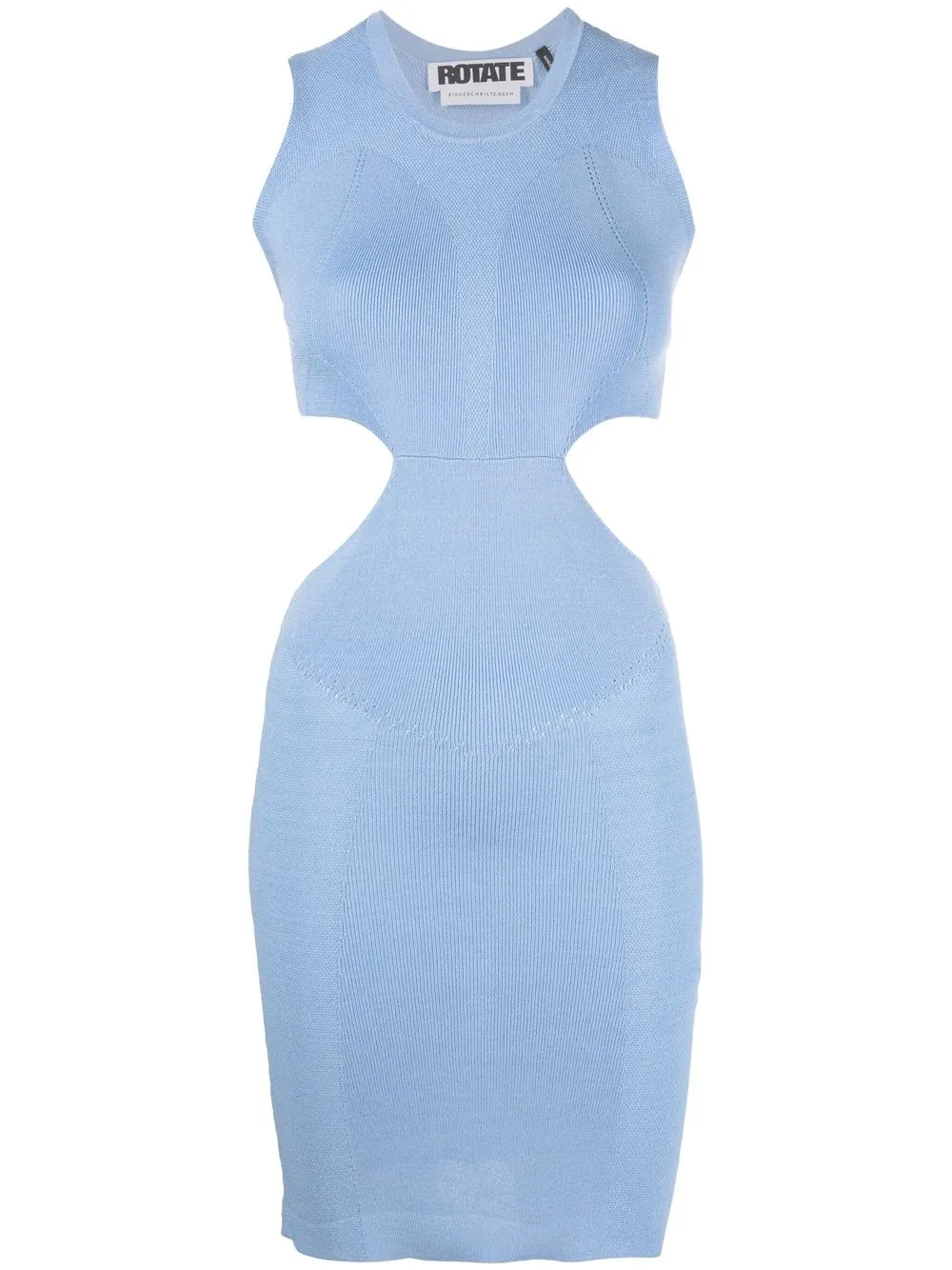 

ROTATE cut-out detail midi dress - Blue