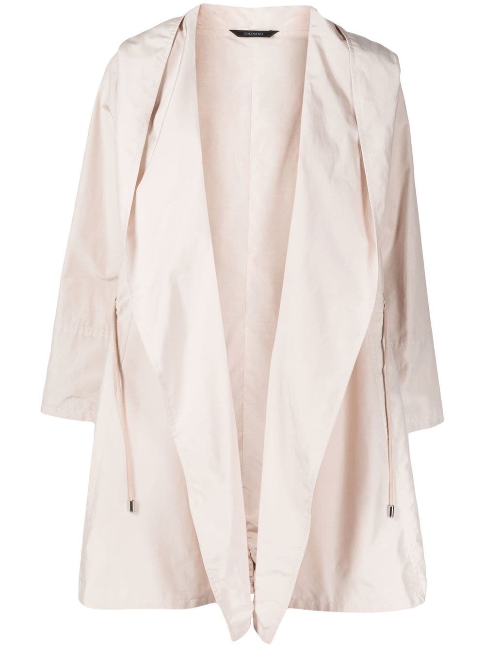 Colombo Draped Oversized Raincoat In Neutrals