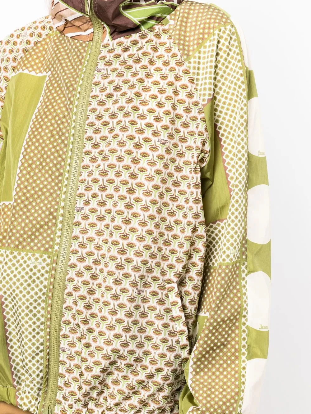 Herno Jack met print Groen