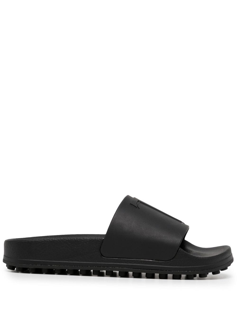 Tod's Womens Black Rubber Sandals | ModeSens