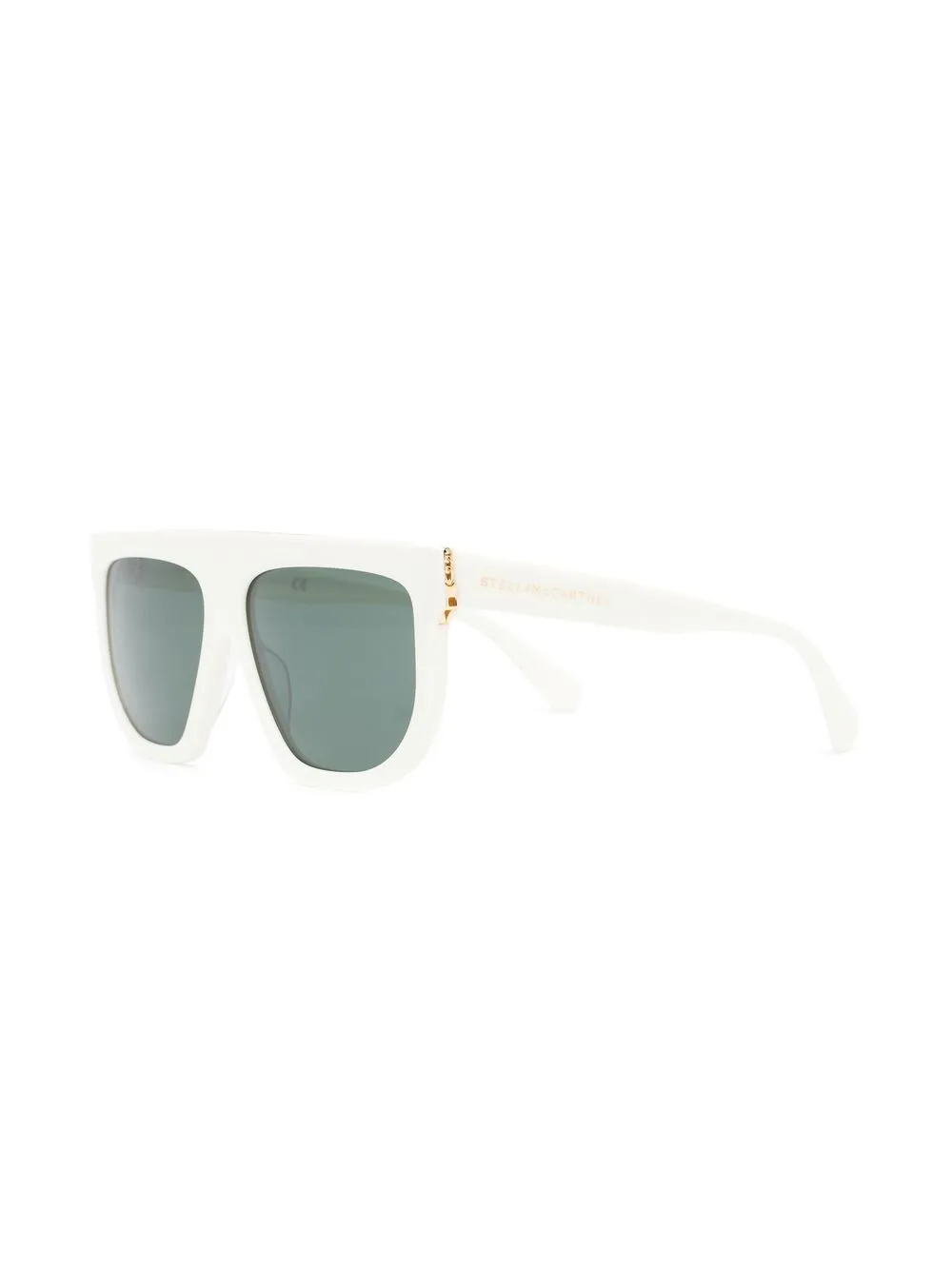 Stella McCartney Eyewear Zonnebril met vierkant montuur - Beige