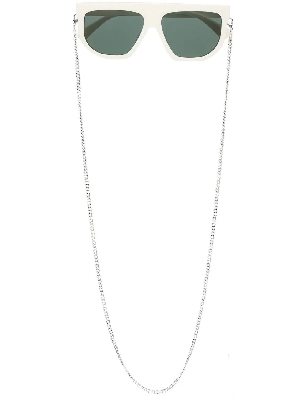 Stella McCartney Eyewear logo-print square-frame sunglasses | Neutrals | Image 1