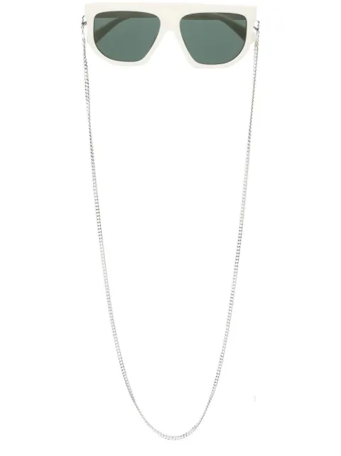 Stella McCartney Eyewear logo-print square-frame sunglasses