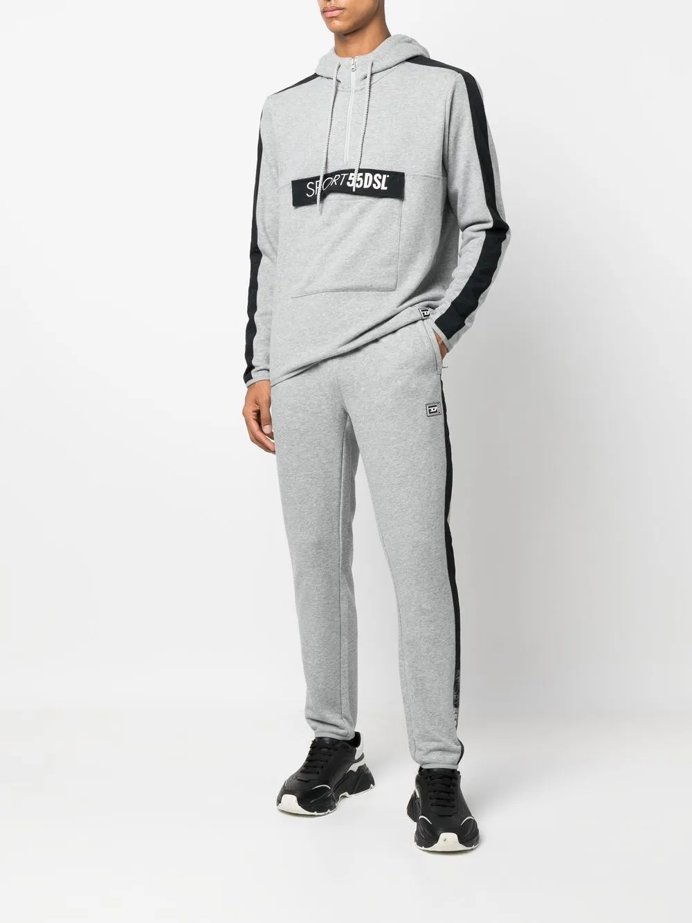 Diesel Trainingsbroek met logopatch - Grijs