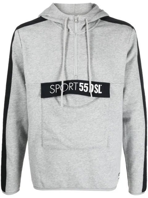 Diesel logo-print cotton hoodie