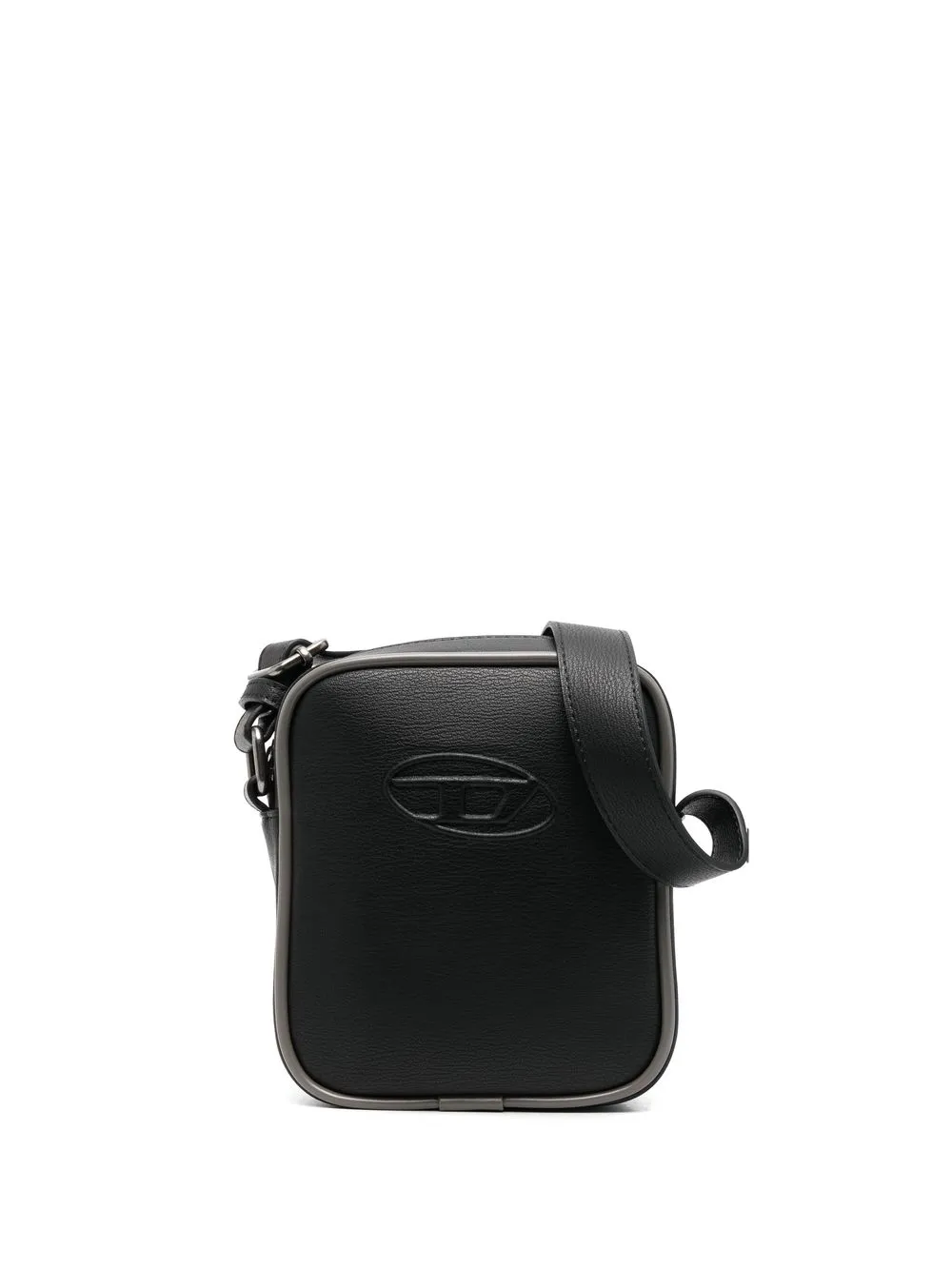 

Diesel mochila tipo mensajero con logo en relieve - Negro