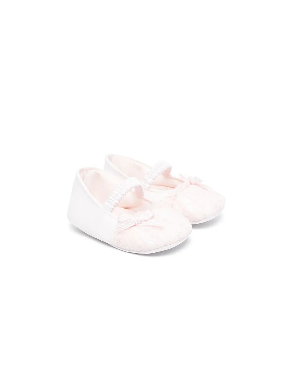 

Monnalisa bow-detail ballerinas - Pink