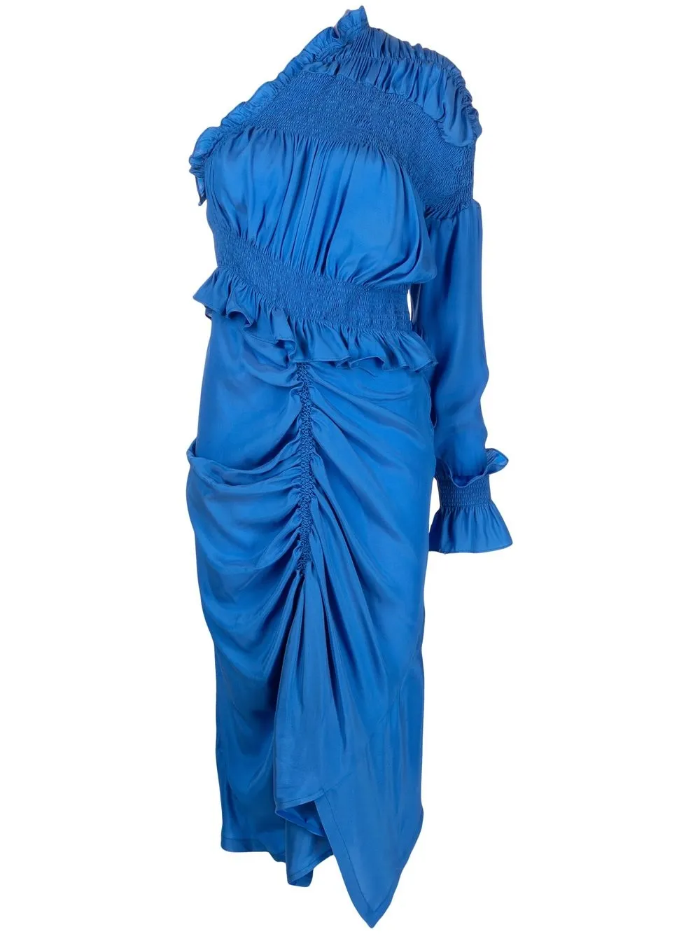 

Preen By Thornton Bregazzi vestido con detalle fruncido - Azul