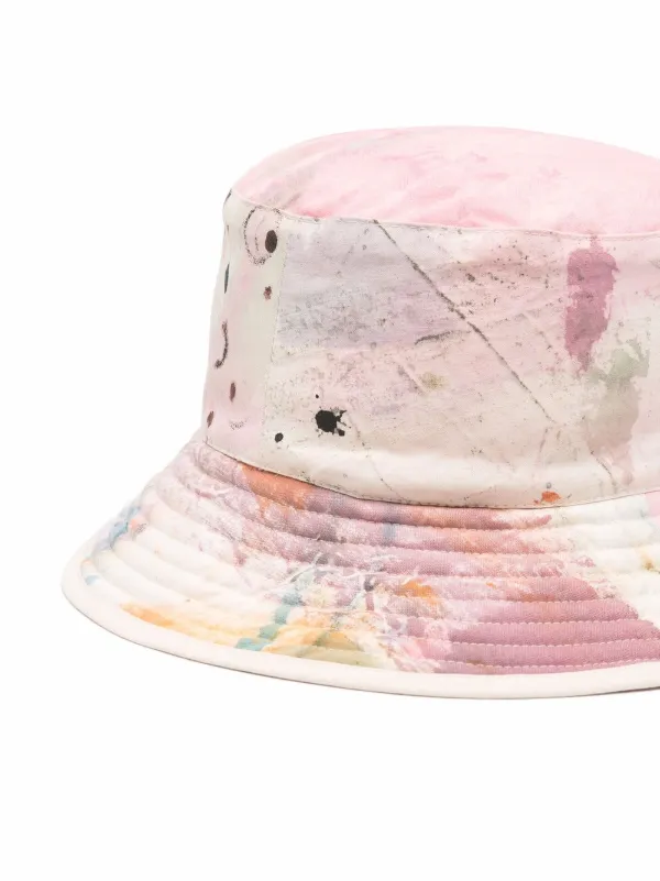 ROMUALDA tie-dye paint-splatter Bucket 