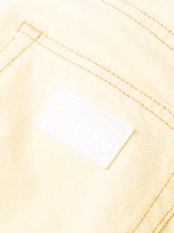 GANNI Magny wide-leg Jeans | Yellow | FARFETCH