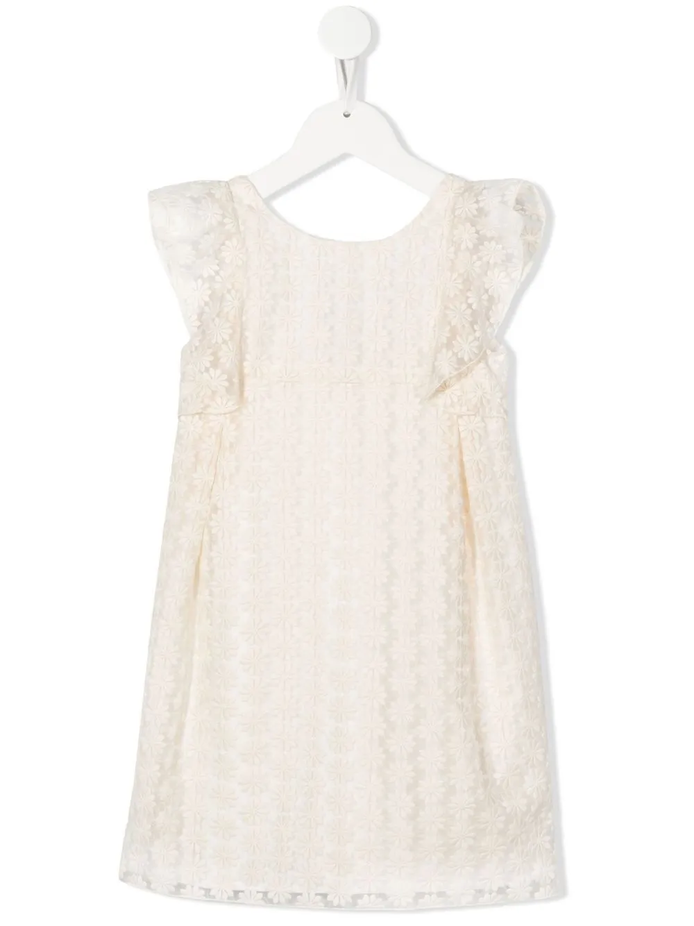 

Tartine Et Chocolat vestido midi con bordado floral - Neutro