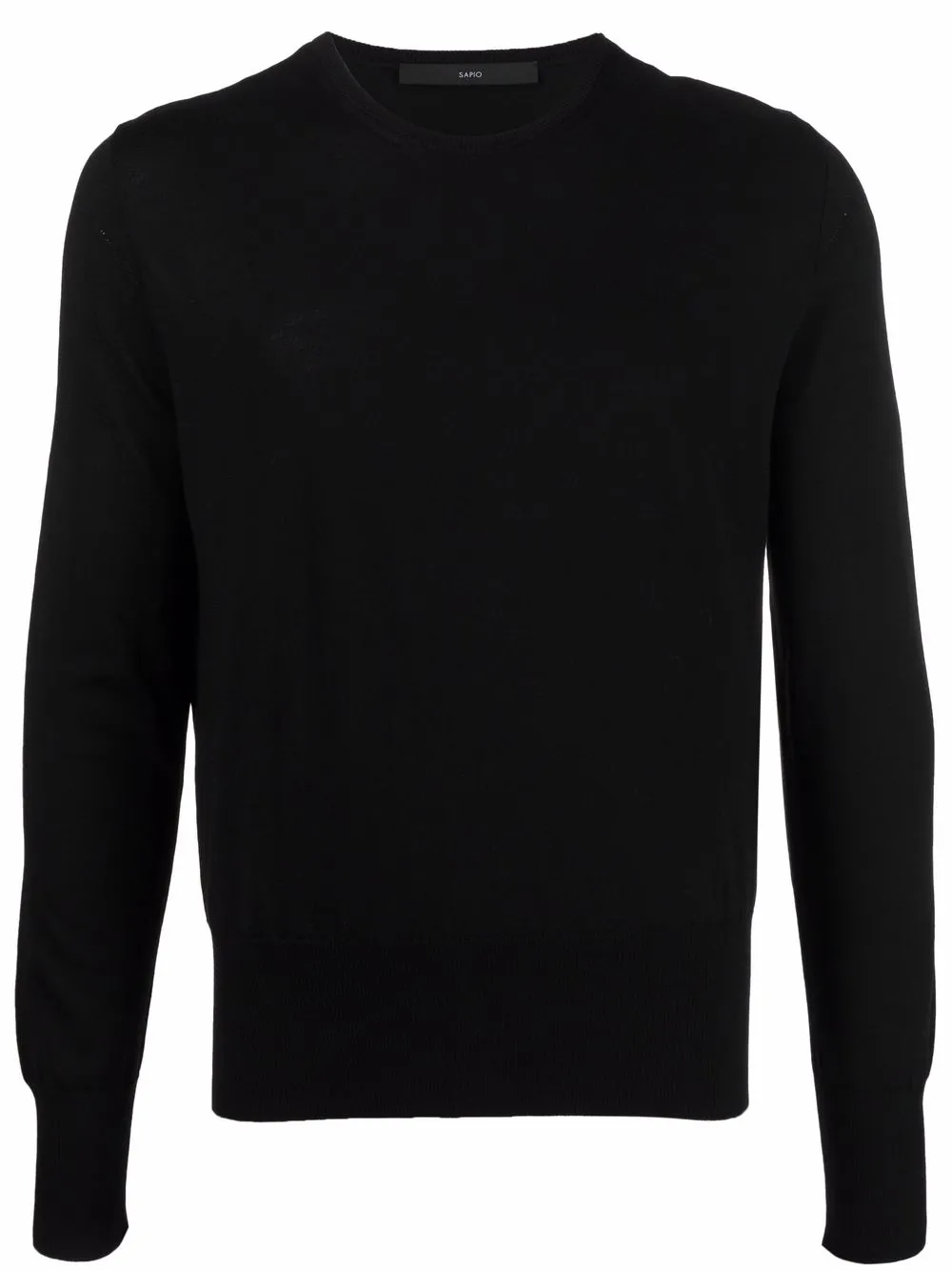 

SAPIO fine-knit wool jumper - Black