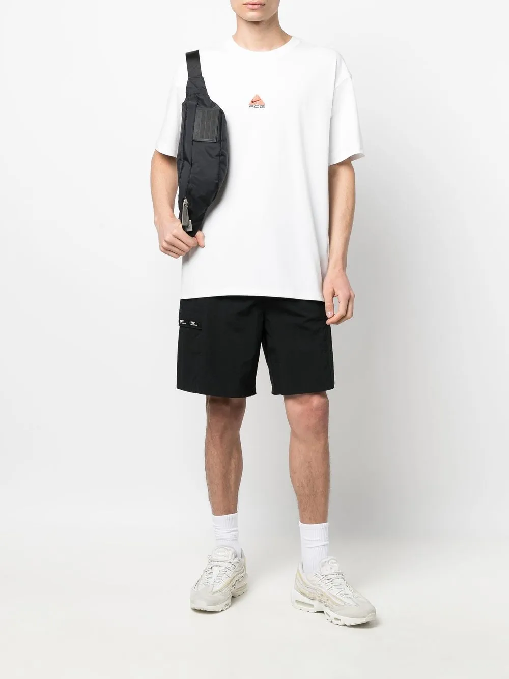 Nike Katoenen T-shirt met geborduurd logo - Wit