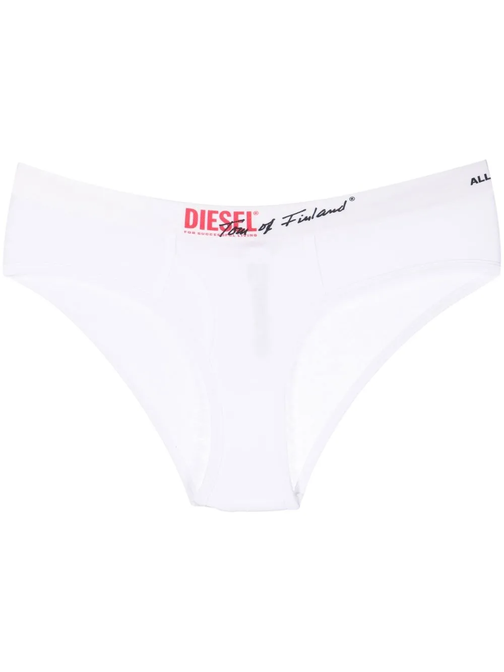 

Diesel logo-waistband stretch-cotton briefs - White