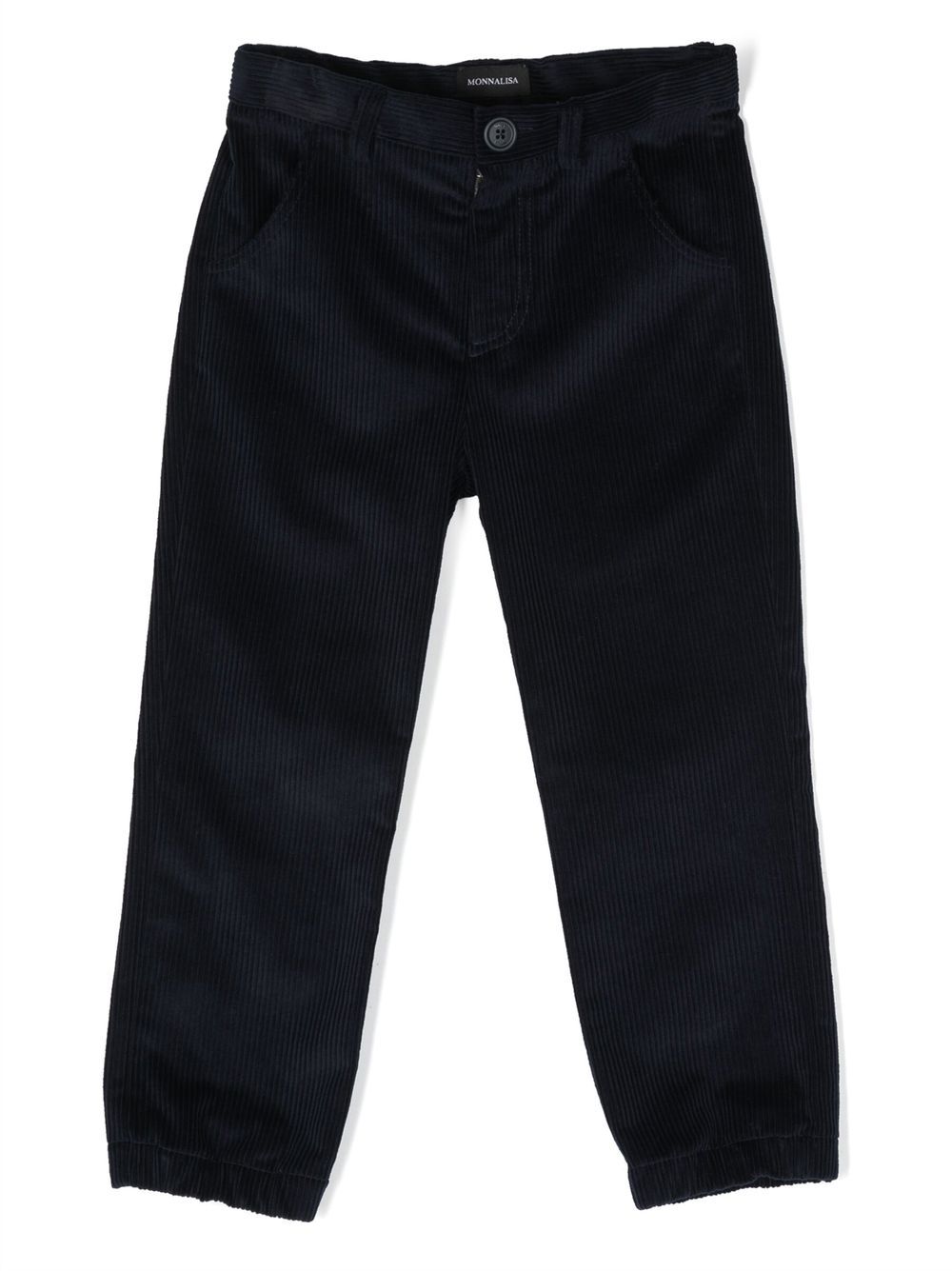 

Monnalisa corduroy cotton straight trousers - Blue