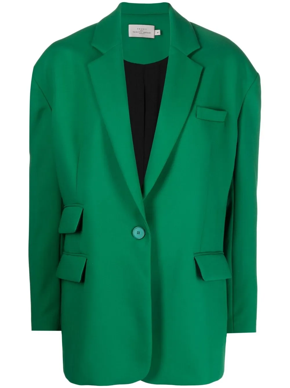 

Preen By Thornton Bregazzi blazer de vestir con dobladillo asimétrico - Verde
