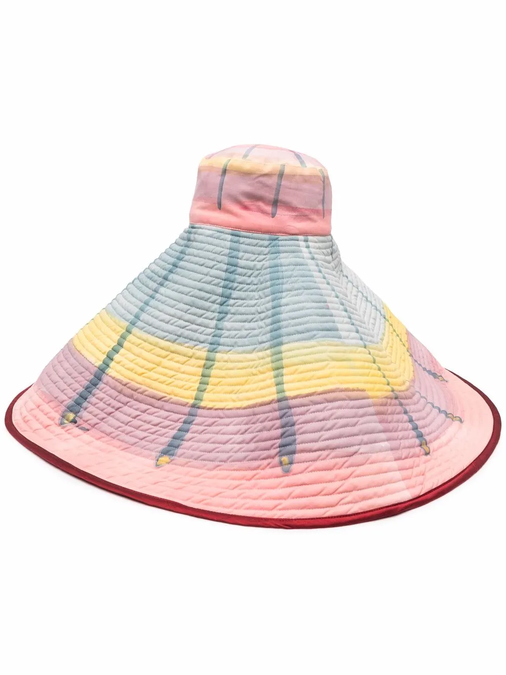 

ROMUALDA sombrero de verano de canalé - Rosado