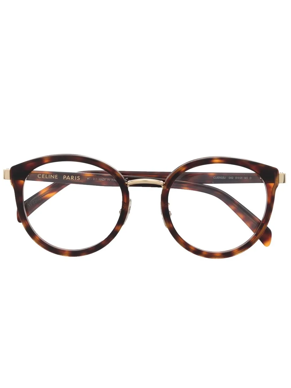 

Celine Eyewear lentes con armazón estilo carey - Marrón