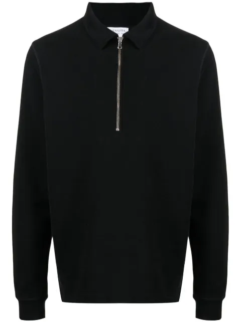 Sunspel sudadera tipo polo con cierre