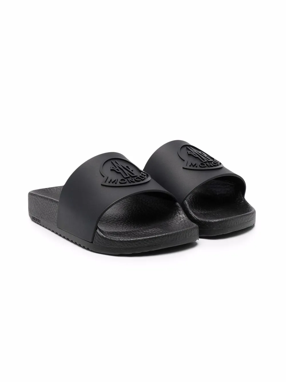 

Moncler Enfant logo-embossed beach sliders - Black