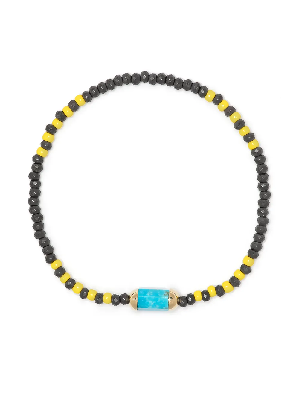 

LUIS MORAIS turquoise bolt bead bracelet - Blue