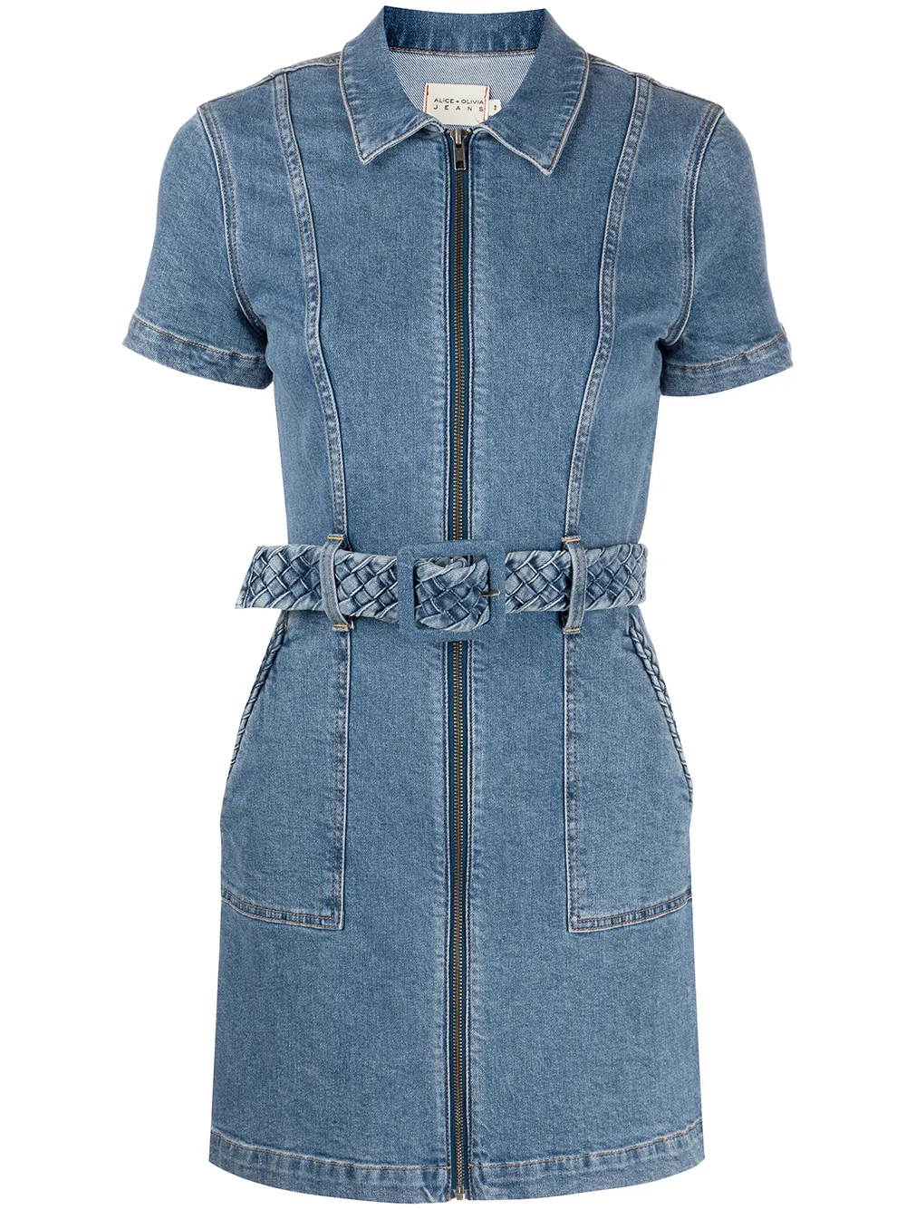 

Alice+Olivia vestido camisero Gorgeous - Azul