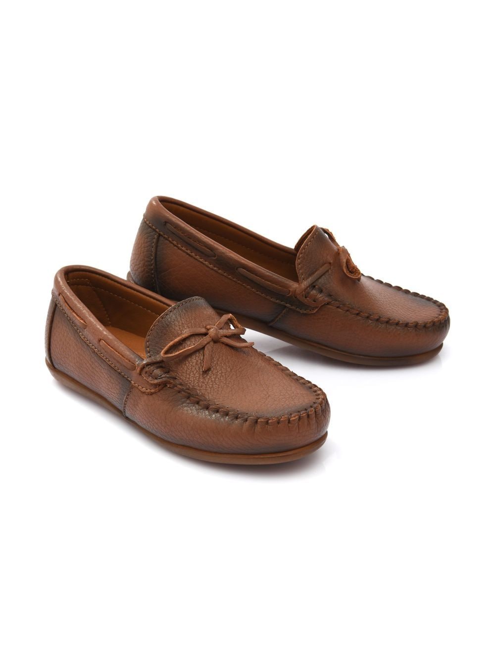 Moustache Leren loafers - Bruin