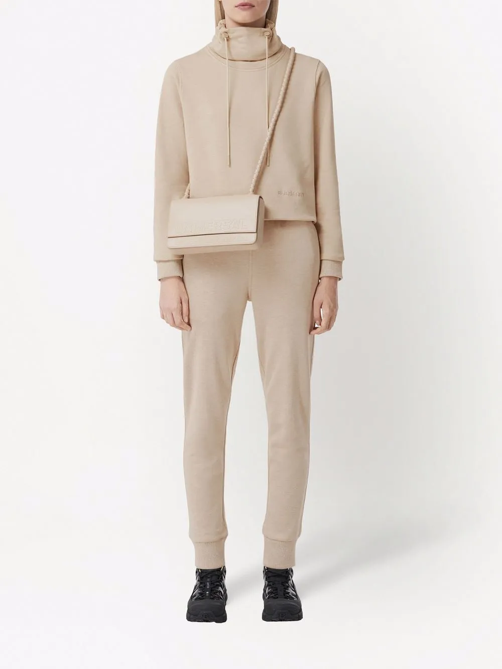 Burberry Trainingsbroek met geborduurd logo - Beige