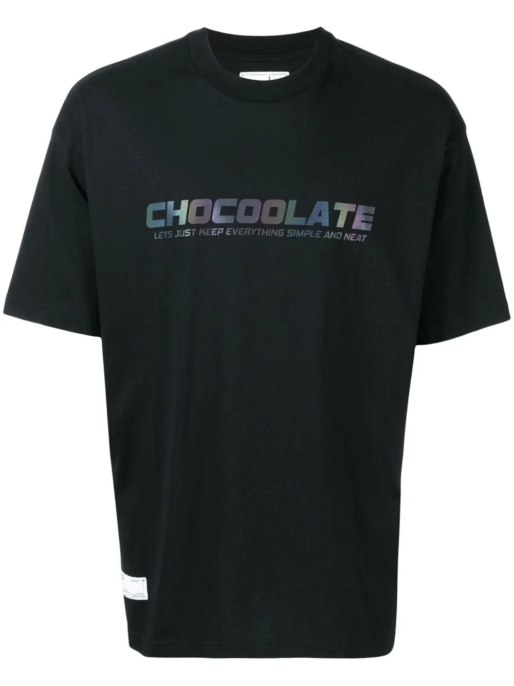 

CHOCOOLATE logo-print cotton T-shirt - Black