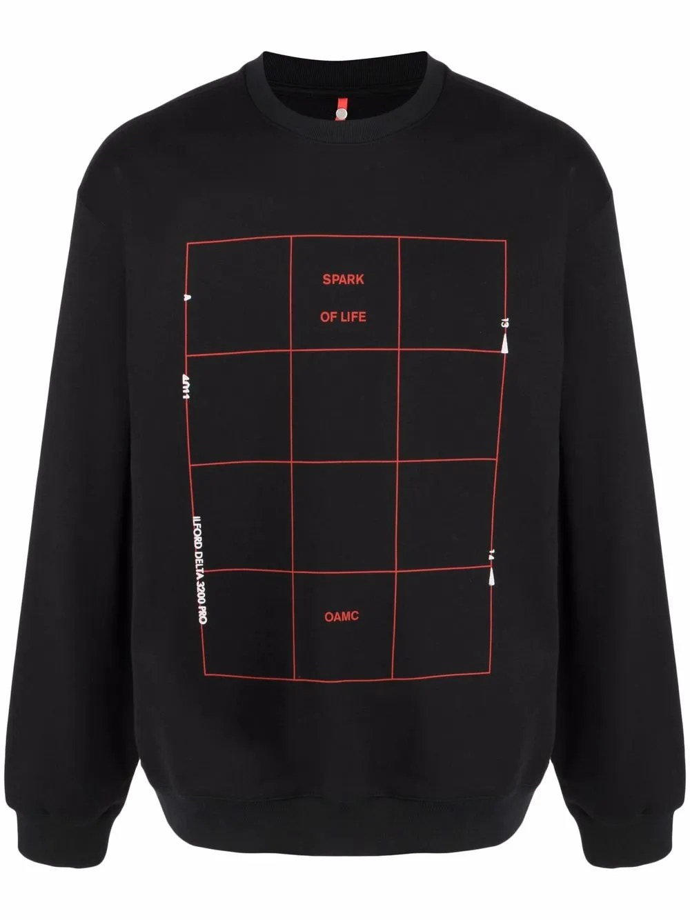 Grid crew neck sweatshirt