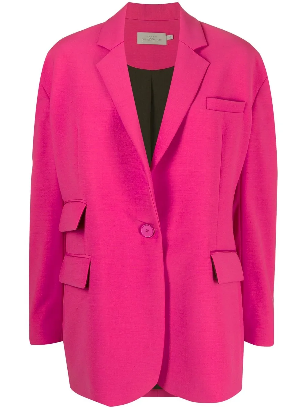 

Preen By Thornton Bregazzi blazer de vestir con dobladillo asimétrico - Rosado