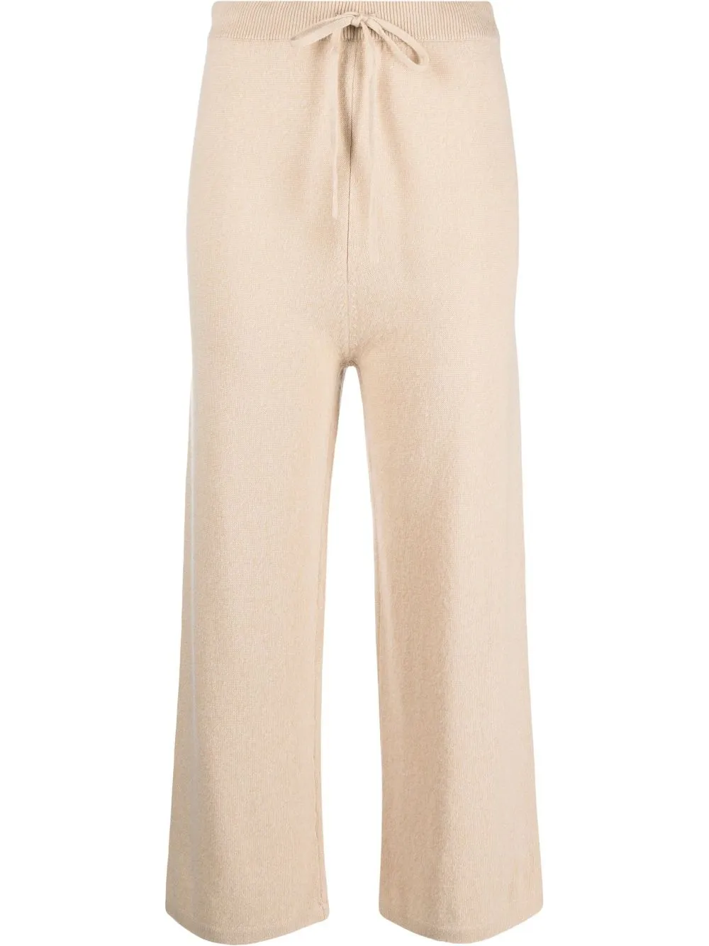 

Chinti and Parker cropped cashmere track pants - Neutrals