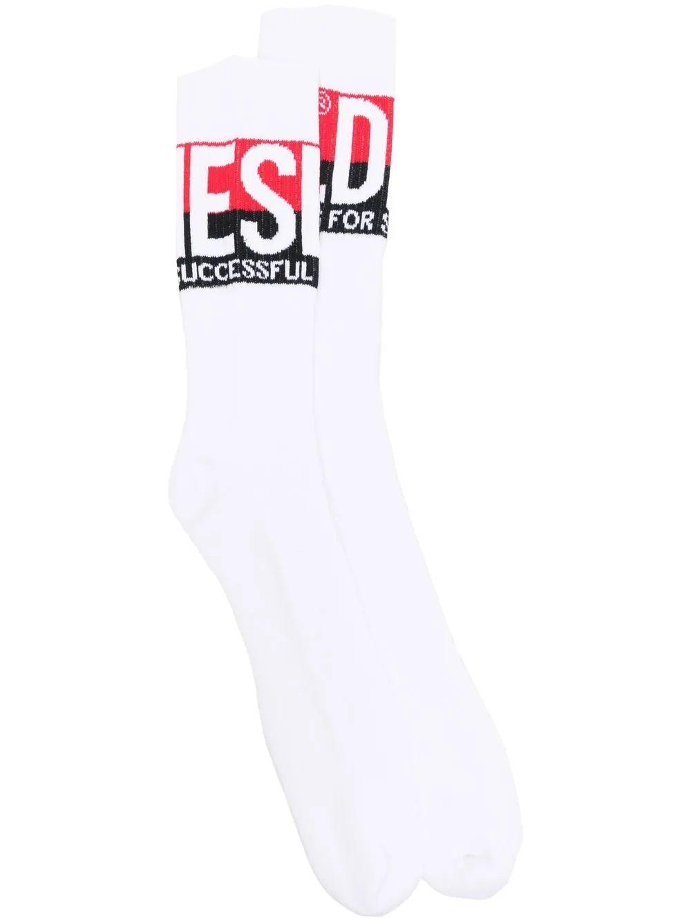 

Diesel calcetines con logo estampado - Blanco