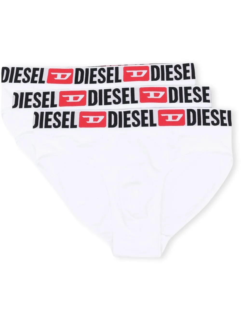 

Diesel logo-print briefs - White