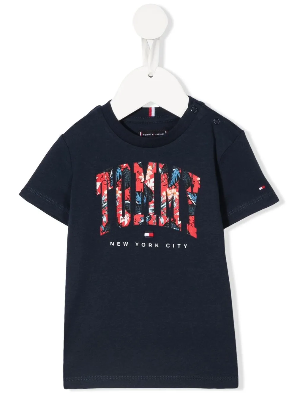 

Tommy Hilfiger Junior playera con logo estampado - Azul