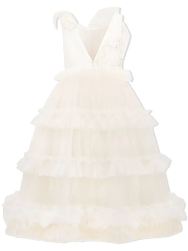 bridesmaid dresses asymmetrical hem Lola Dress by Studio Lexi  Dramatic Tulle Cocktail Dress