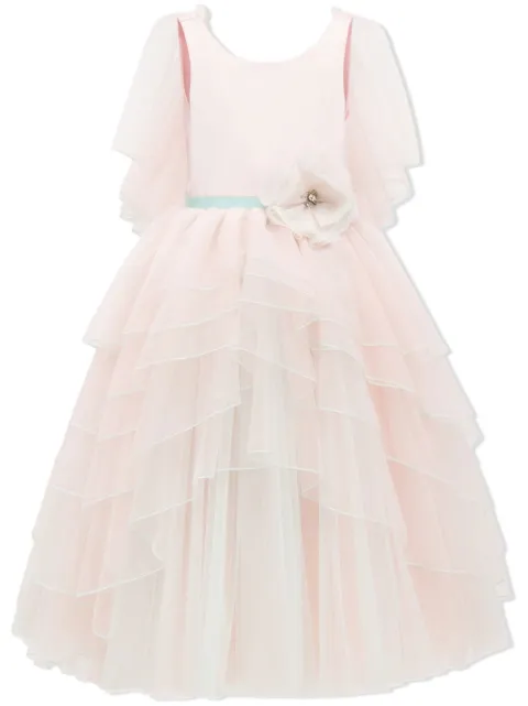 Tulleen vestido de tul con aplique floral