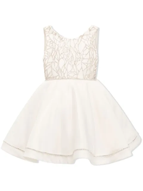 Tulleen rhinestone-embellished flared dress