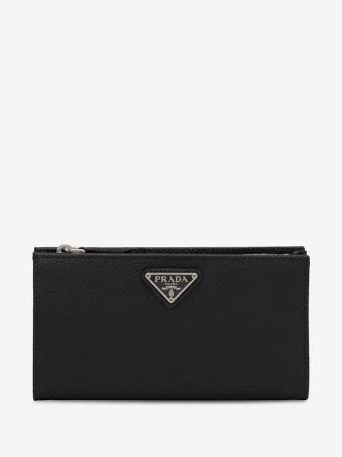Prada cartera grande de piel Saffiano