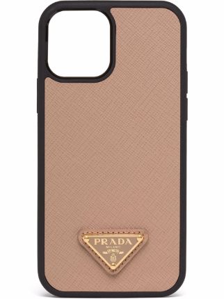 Prada Triangle Logo iPhone 12/12 Pro Case - Farfetch