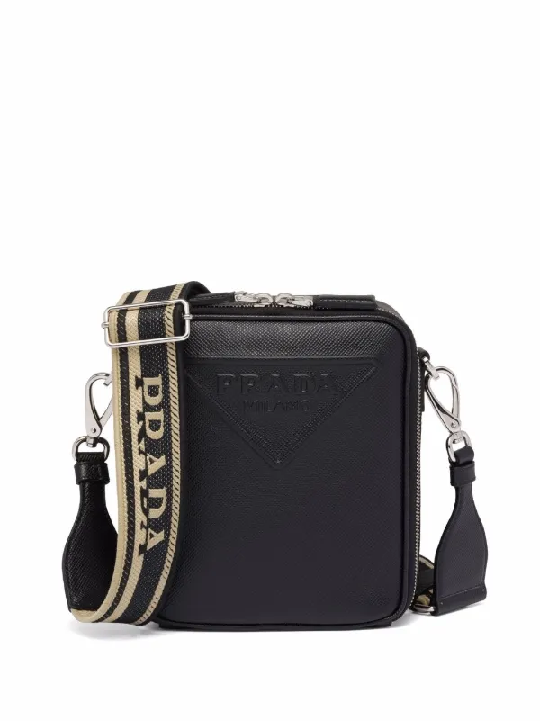 Prada Prada Cross Leather Crossbody Bag - Farfetch