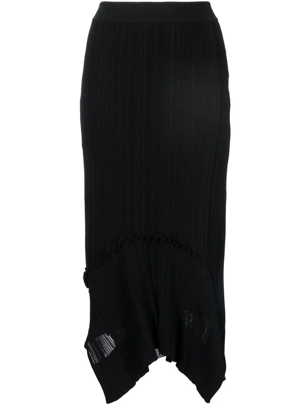 

Stella McCartney pleated-design midi skirt - Black