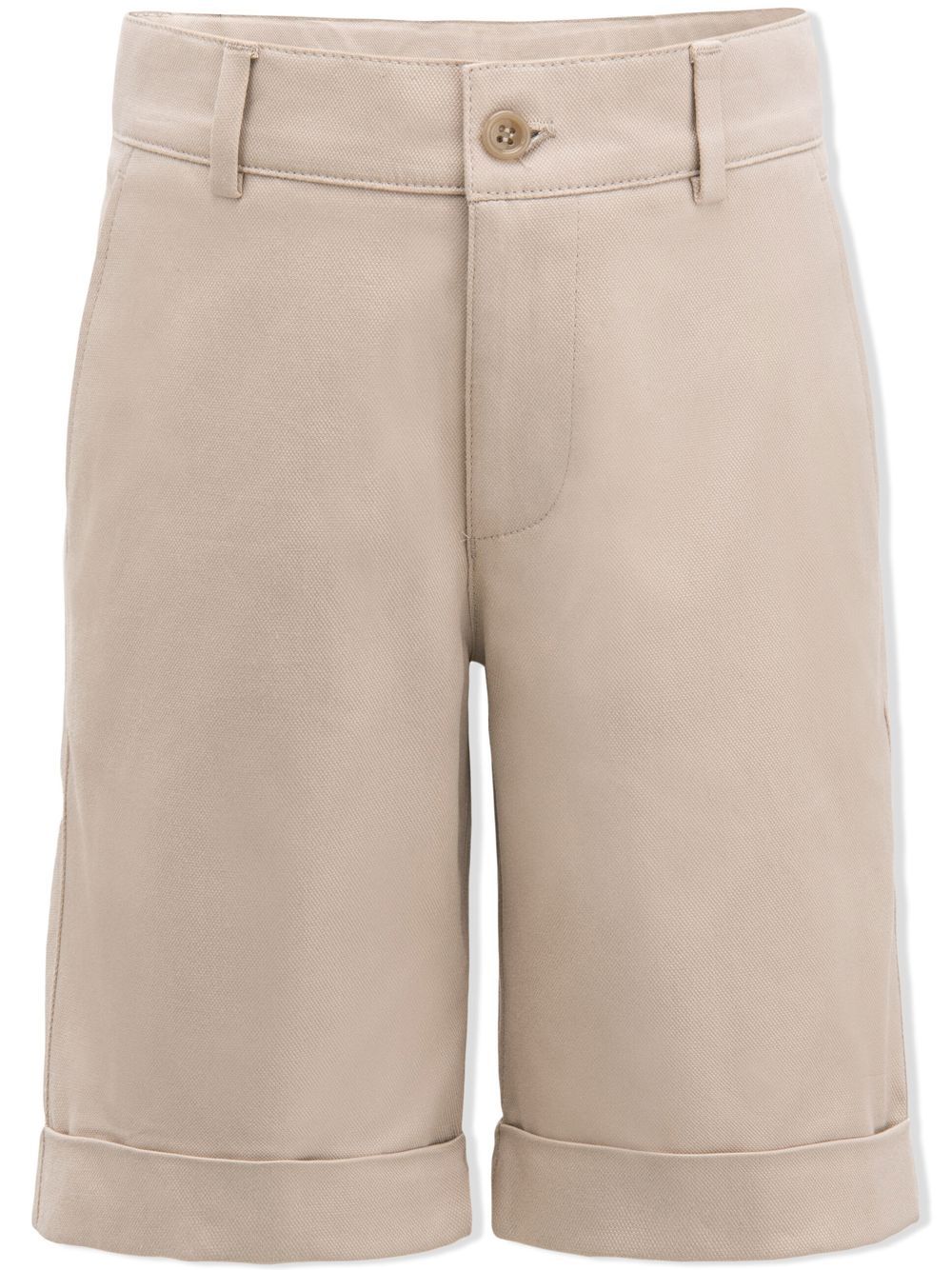 Moustache tailored knee-length shorts - Neutrals