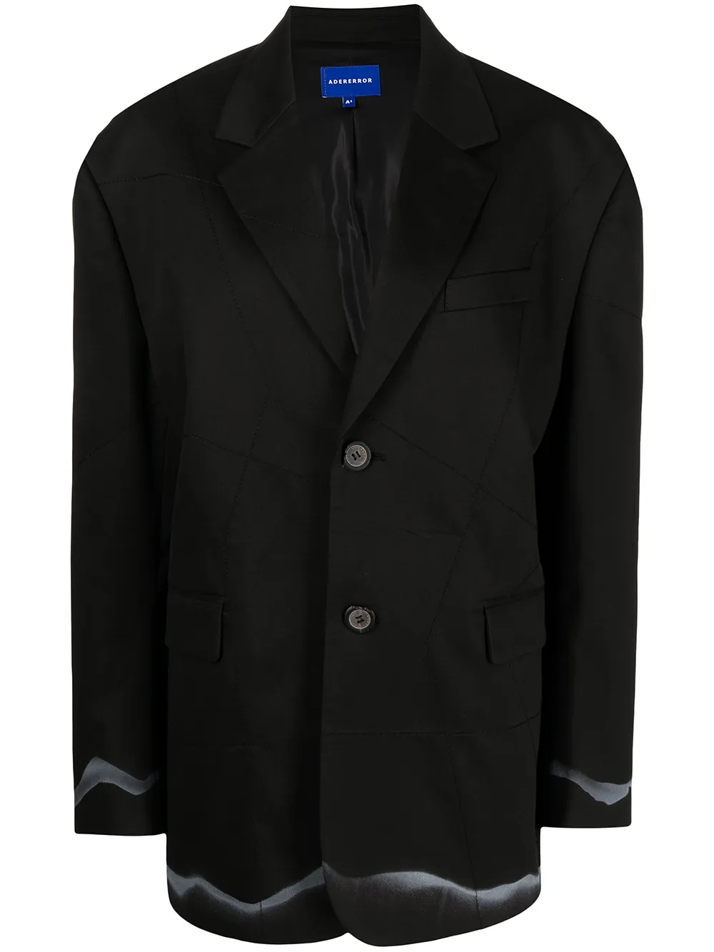 

Ader Error blazer oversize con efecto lavado - Negro